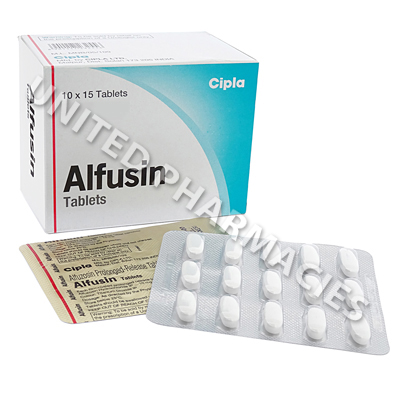 Alfusin (Alfuzosin HCL) - 10mg (15 Tablets) Image1