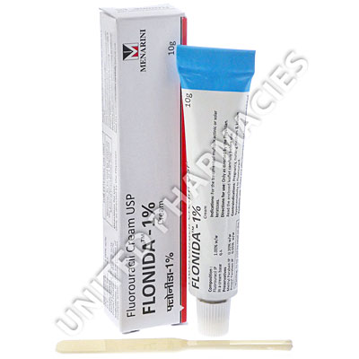 Flonida 1% Cream (Fluorouracil IP) - 1% (10g Tube) Image1