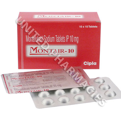 Montair (Montelukast Sodium) - 4mg (10 Tablets) Image1